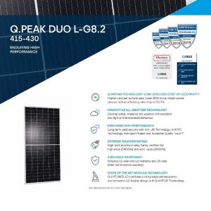 Tấm pin Qcell 420 Wp
