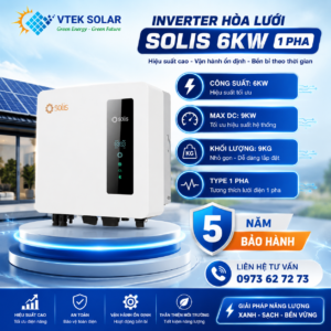 biến tần bám tải solis 6kw 1 pha