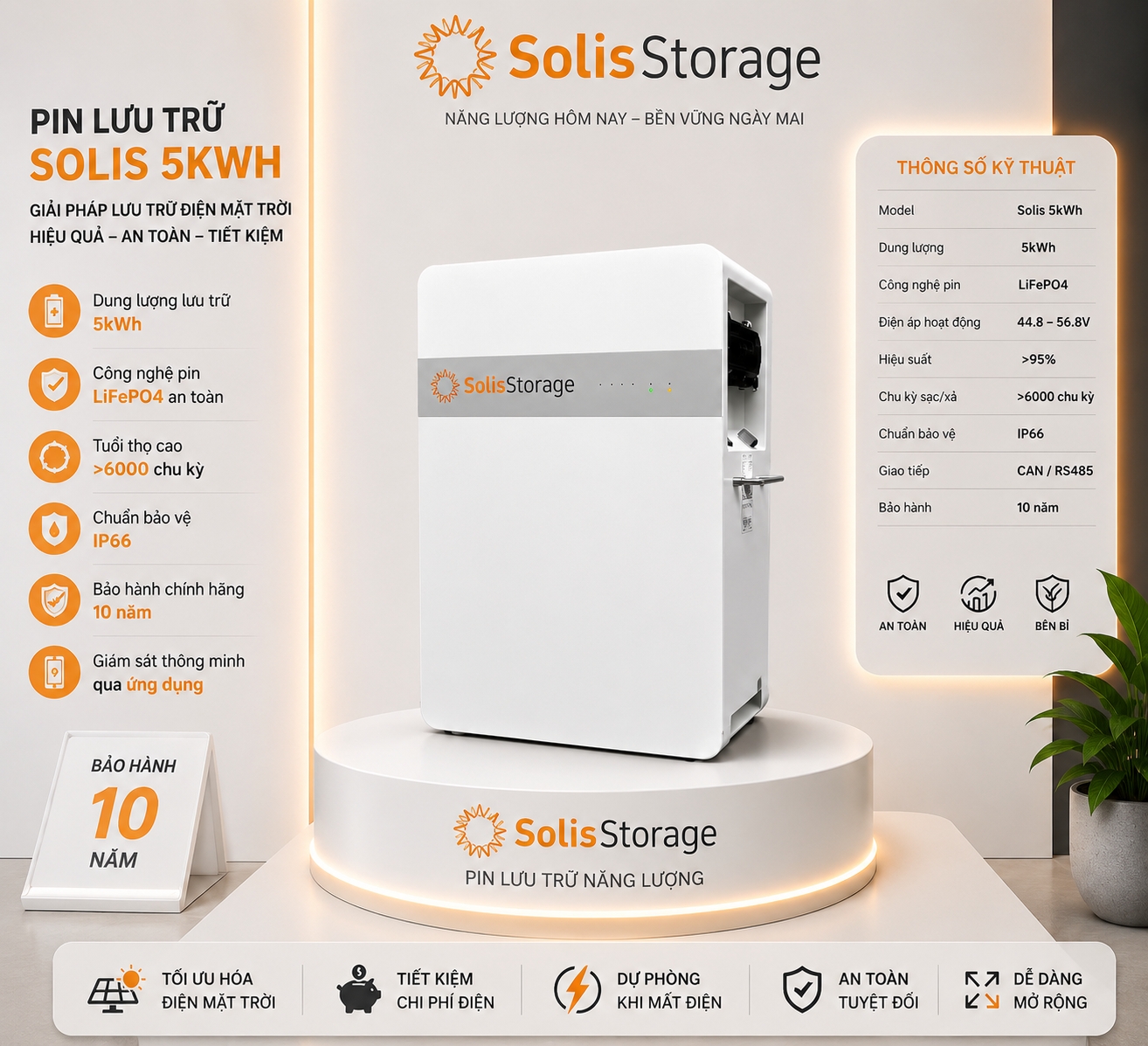 pin lưu trữ solis 5kwh