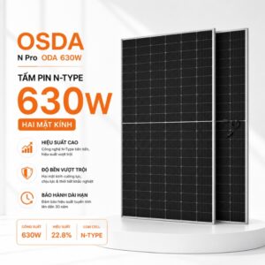 tấm pin osda 630w