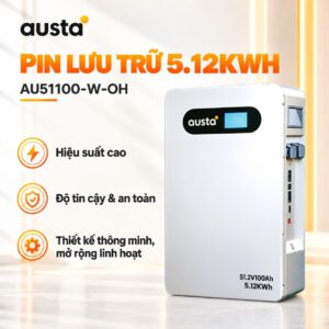 Pin Lưu Trữ Austa 5kWh Chính Hãng | VTEK SOLAR